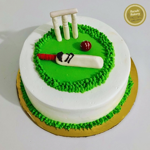 Vanilla Sports Themed Cake