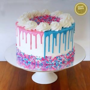 Vanilla Baby Shower Cake